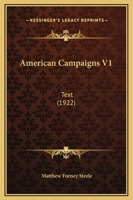 American Campaigns V1: Text 0548645310 Book Cover