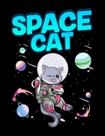 Space Cat: Adorable Space Cat Cute Kitty Astronaut Exploring The Galaxy Blank Anime Manga Comic Book Notebook (130 Comic Template Pages, 8.5 x 11) 1707977348 Book Cover