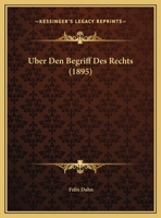 Uber Den Begriff Des Rechts 1149592877 Book Cover