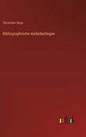 Bibliographische mededeelingen (Dutch Edition) 3385102987 Book Cover
