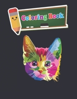 Coloring Book: 100 Animals for Stress Relieving Designs Animals,Flowers,Patterns And So Much More For Adults and kids - 8 x10 inches B089J17DR1 Book Cover