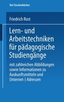 Lern - und Arbeitstechniken für pädagogische Studiengänge. 3663011720 Book Cover