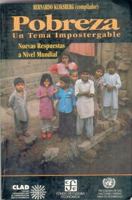 Pobreza: Un Tema Impostergable: Nuevas Respuestas a Nivel Mundial 9806125223 Book Cover