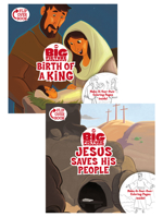 The Birth of a King/Jesus Saves His People Flip-Over Book 1433643332 Book Cover