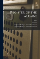 Register of the Alumni; 1921 1014916321 Book Cover