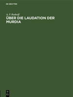 Über Die Laudation Der Murdia 3112505557 Book Cover
