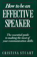 How to Be an Effective Speaker 0844232807 Book Cover