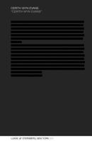 Cerith Wyn Evans: Cerith Wyn Evans (Black Pocketbook Series) 0974568813 Book Cover