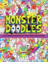 Doodle monsters coloring book Paperback 1712797220 Book Cover