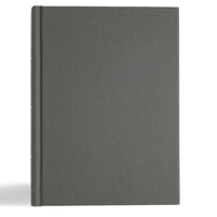 KJV Study Bible, Large Print Edition, Charcoal Cloth Over Board, Red Letter, Pure Cambridge Text, Study Notes, Commentary, Articles, Photos, Timelines, Maps, Easy-to-Read MCM Type B0CS9B1TMN Book Cover