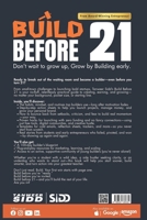 Build Before 21: Don't wait to grow up, Grow by Building early. 933436033X Book Cover