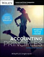 Accounting Principles, 15e with WileyPLUS Card and Loose-leaf Set Single Term 1394254814 Book Cover