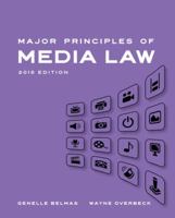Major Principles of Media Law, 2015 1285764498 Book Cover