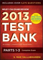 Wiley CIA Exam Review 2013 Online Test Bank 1-Year Access: Complete Set 1118550986 Book Cover