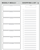 Weekly Meals Shopping List : Meal Planner Pad and Grocery List 1679653172 Book Cover