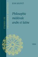Philosophie Medievale Arabe Latine 2711612244 Book Cover