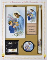 First Mass Book Deluxe Set: An Easy Way of Participating at Mass for Boys and Girls 0899428746 Book Cover