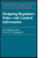 Designing Regulatory Policy with Limited Information (Harwood Fundamentals of Pure & Applied Economics) 3718603853 Book Cover