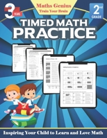 Maths Genius// Timed Math practice Grade 2// Inspiring Your Child to Learn and Love Math: Complete Math Workbook Grade 2: Daily Practice Workbook: Preschool Math at Home Grade 2 B08JF17MDK Book Cover