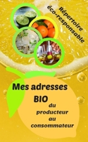 Mes adresses BIO: Répertoriez vos adresses de producteurs en agriculture biologique, en vente directe, ou artisans. Ce livret apporte fluidité dans ... la vie à pleines dents ! (French Edition) 1710232234 Book Cover