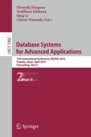 Database Systems for Advanced Applications: 15th International Conference, DASFAA 2010, Tsukuba, Japan, April 1-4, 2010, Proceedings, Part II B01EQKQ5M6 Book Cover