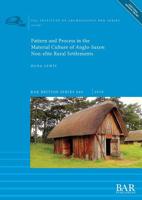 Pattern and Process in the Material Culture of Anglo-Saxon Non-elite Rural Settlements 1407317016 Book Cover