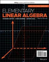 Elementary Linear Algebra: Applications Version 1119282365 Book Cover