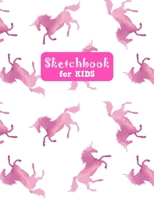 Sketchbook for Kids: Adorable Unicorn Large Sketch Book for Drawing, Writing, Painting, Sketching, Doodling and Activity Book- Birthday and Christmas ... Teens and Women - Nathalie Modern Press # 029 1655736523 Book Cover
