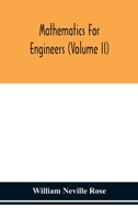 Mathematics for engineers (Volume II) 9354151043 Book Cover