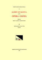 CMM 54 Jachet de Mantua (1483-1559), Opera Omnia, Edited by Philip T. Jackson and George Nugent. Vol. II Hymni Vesperorum Totius Anni (1566): Volume 5 1595511490 Book Cover