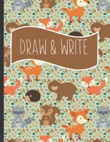 Draw & Write: Writing gifts for kids : Squirrel and Bunny Themed Large Story Paper Journal notebook for Creativity Writing for boys and girls 1694825787 Book Cover