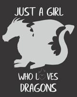 Just a Girl Who Loves Dragons: Fun Dragon Sketchbook for Drawing, Doodling and Using Your Imagination! 1098604482 Book Cover