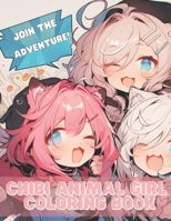 Chibi Animal Girl Coloring Book: Paws, Claws, and Chibi Cuteness Galore B0C47RYRNL Book Cover