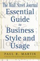 The Wall Street Journal Guide to Business Style and Usage 0743227247 Book Cover