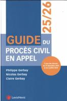 Guide du procès civil en appel 25/26 2711038572 Book Cover