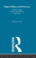 Vogul Suffixes and Pronouns 070070910X Book Cover