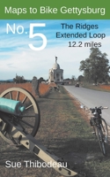 Maps to Bike Gettysburg No. 5: The Ridges Extended Loop 1732603898 Book Cover