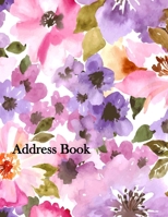 Address Book: Large Print 8.5"x11" Address Book with Alphabetical Organizer For Address, Phone Number, Email, Birthday, Home, Work, Emergency reference, Anniversaries and Birthdays B083XVYMXL Book Cover