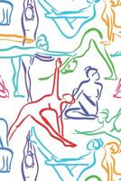 Yoga Pattern - Yoga Namaste Health Meditation Yogi 01: Graph Paper 5x5 Notebook for for Yoga Lovers 109960771X Book Cover