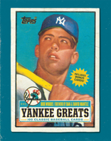 Yankee Greats: 100 Classic Baseball Cards 1419702726 Book Cover