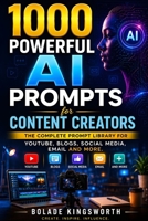 1000 Powerful AI Prompts For Content Creators B0HFPCSHB5 Book Cover