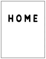 Home: Home Black and white Decorative Book | Perfect for Coffee Tables, End Tables, Bookshelves, Interior Design & Home Staging Add Bookish Style to Your Home| Home 1700408488 Book Cover