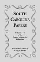 South Carolina Papers (Draper Manuscript Collection) 0788432885 Book Cover