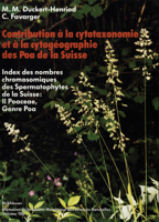 Contribution à la cytotaxonomie et à la cytogéographie des Poa de la Suisse 3764318759 Book Cover