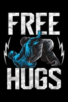 Free Hugs: Cute Free Hugs Jiu Jitsu BJJ Martial Arts Blank Composition Notebook for Journaling & Writing (120 Lined Pages, 6 x 9) 1708589171 Book Cover