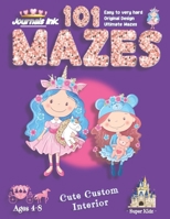 101 Mazes For Kids: SUPER KIDZ Book. Children - Ages 4-8 (US Edition). Cartoon Princess 2 Girls Purple w custom art interior. 101 Puzzles with ... (Superkidz - Princess 101 Mazes for Kids) 1672558549 Book Cover