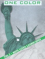 One Color: Vol 2 - Landscapes Coloring Book for Adults (Relaxation & Stress Relief) B08BG4F9QH Book Cover