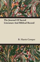 The Journal of Sacred Literature and Biblical Record, October 1865 to January 1866 1358706344 Book Cover