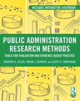 Research Methods for Evidence-Based Public Management 0415895308 Book Cover