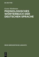 Phonologisches W�rterbuch Der Deutschen Sprache 3484311630 Book Cover